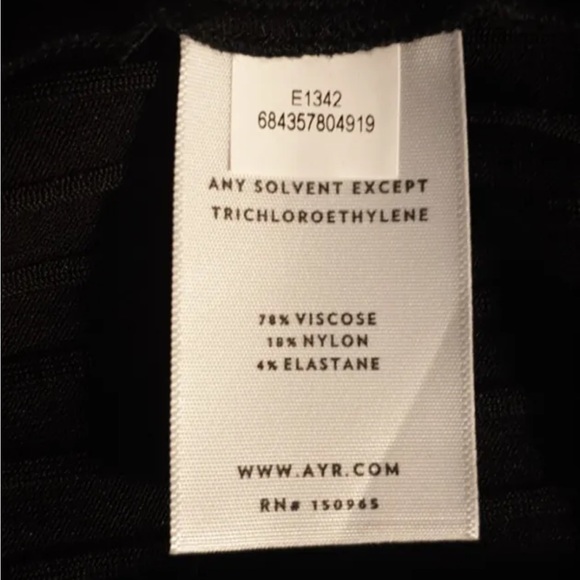 AYR Dress with tie Large - Picture 5 of 6